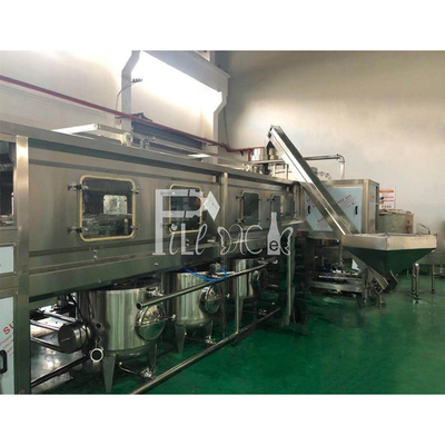 1200bph Maden Suyu Şişeleme Makinesi Üretim Hattı Komple 5 Galon / 20L Şişe Su Dolum Makinesi Tedarikçi
