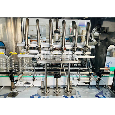 Otomatik Sıvı Su Suyu Dolum Makinesi Plastik Kavanoz Şişe Çok Kafa Tedarikçi