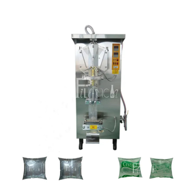 2000BPH Poşet Su Sıvı Dolum Hattı Ekipmanları Otomatik Çanta Saf Mineral 150mm Tedarikçi