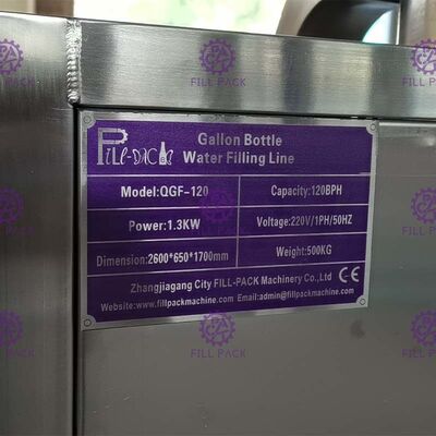 3.4 * 0.78 * 1.95m 3 In 1 120 BPH Galon Dolum Hattı Tedarikçi