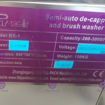 BS-1 Bir Dekaplama İstasyonu SS304 5 Gallon Şişe Yıkama Makinesi Tedarikçi