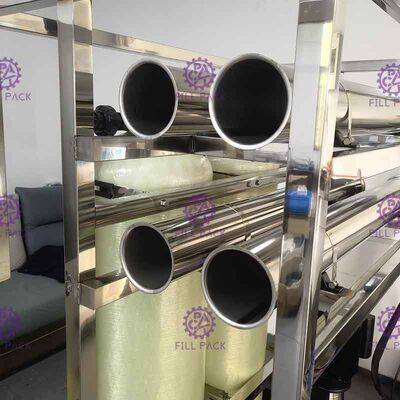 FRP Ön Filtreler 500LPH Ters Osmoz Su Arıtma Makinesi Tedarikçi