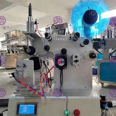 Kare Şişe 3 tarafı veya Yuvarlak şişe çemberi için yarı otomatik Yapışkanlı Etiket Etiketleme Makinesi Ekipmanı Etiketleyici Tedarikçi