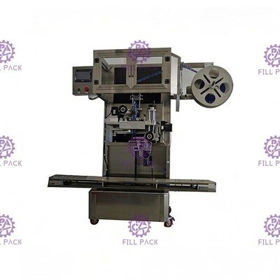 Elektrikli Tek Kafa Kapaklı Kol Yuvarlak Şişe Etiketleme Makinesi Tedarikçi