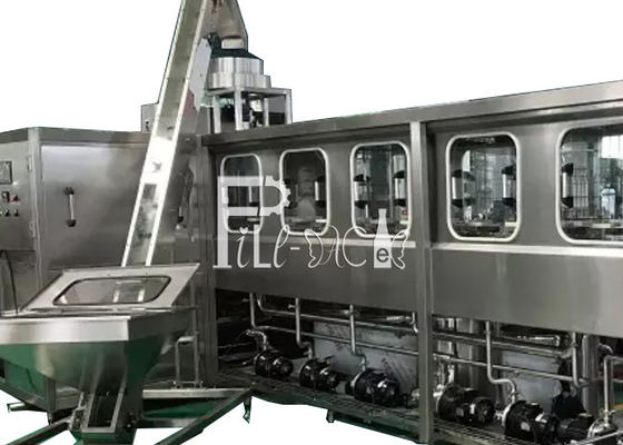 4 Yol / Sıra QGF-600 20 Litre Kavanoz Dolum Makinesi Tedarikçi