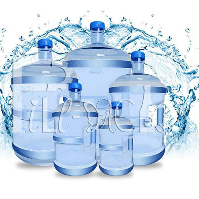 İçme suyu için saplı geri dönüştürülebilir 18.9L 20 Litre 5 galon PC şişesi Tedarikçi