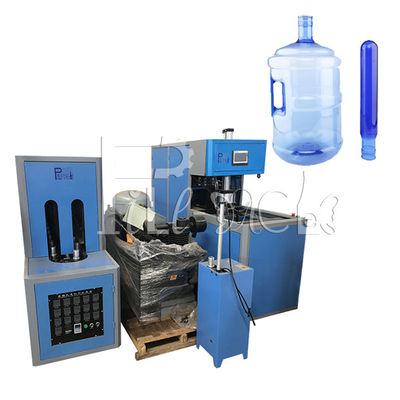 Saplı Yarı Otomatik PET Plastik Şişe 5 Galon 20 Litre Şişirme Makinesi Tedarikçi