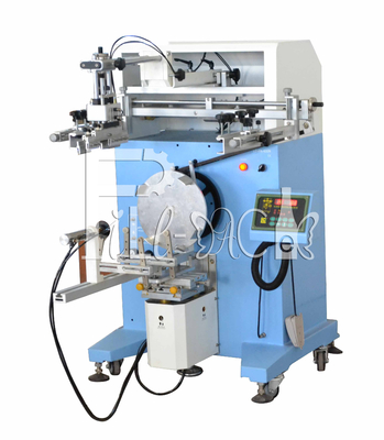 20l Şişe için Semiauto Döner Serigrafi Baskı Şişe Etiketleyici Fotoelektrik Algılama Tedarikçi