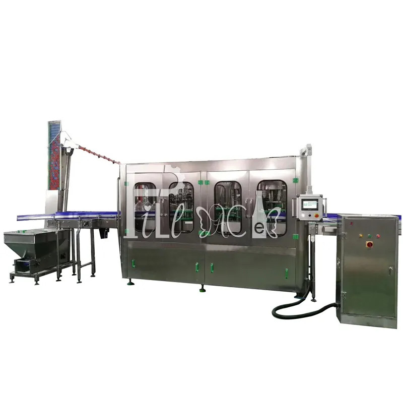2L Maden Suyu Şişeleme Makinesi 3'ü 1 Arada Monoblok PET İçme Dolum Hattı 4000BPH Tedarikçi
