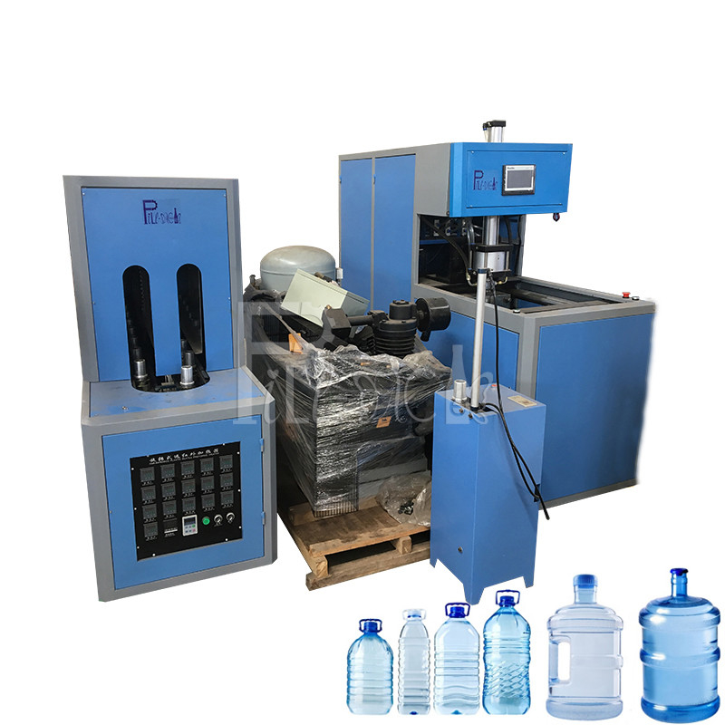 Yarı Otomatik Galon Şişe Şişirme Makinesi PET Plastik 20 Litre 1 Kavite Tedarikçi