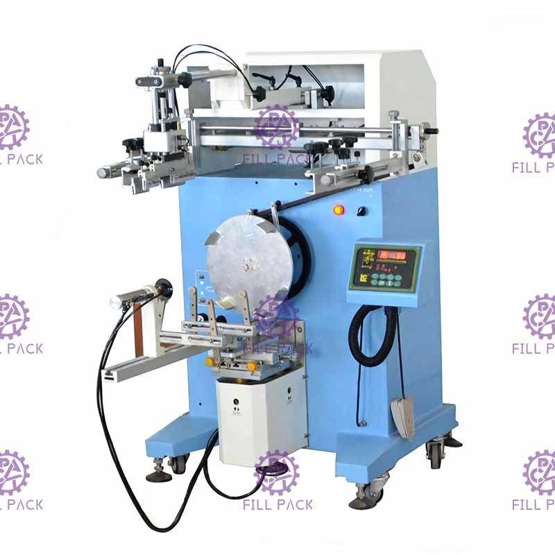 20l Şişe için Semiauto Döner Serigrafi Baskı Şişe Etiketleyici Fotoelektrik Algılama Tedarikçi