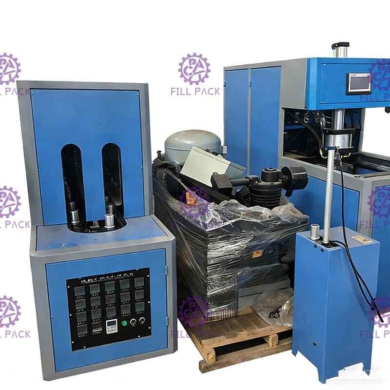 Saplı Yarı Otomatik PET Plastik Şişe 5 Galon 20 Litre Şişirme Makinesi Tedarikçi