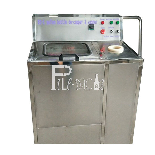 Bir Decapping İstasyonu SS304 5 Galon Şişe Yıkama Makinesi Tedarikçi