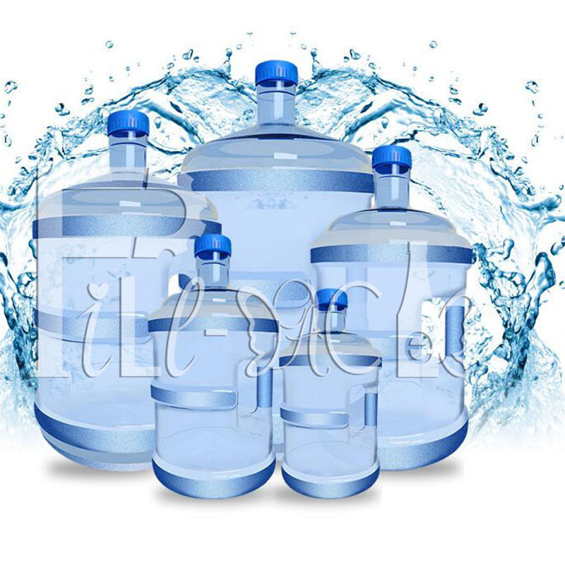 İçme suyu için saplı geri dönüştürülebilir 18.9L 20 Litre 5 galon PC şişesi Tedarikçi