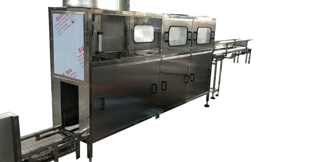 Otomatik Kova Yükleme Cihazı ile 120bph 3 / 5 Galon / 20l Su Şişeleme Makinesi Tedarikçi