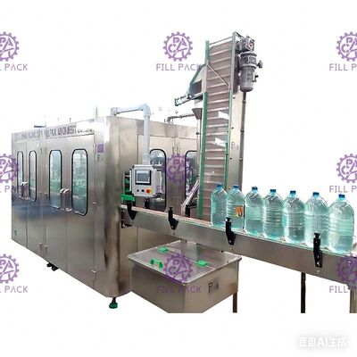 3L / 5L / 10L Mineral Şişe Dolum Makinesi Hattı Saf Su 3'ü 1 Arada Plastik 1000BPH 7.5KW