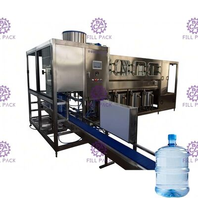 450bph Otomatik 9.75kw 5 Galon Plc Kontrollü Dolum Makinesi
