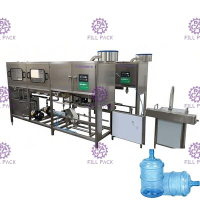 QGF-100 Otomatik 120 Bph 5 Galon Şişeleme Hattı / Makine / Sistem